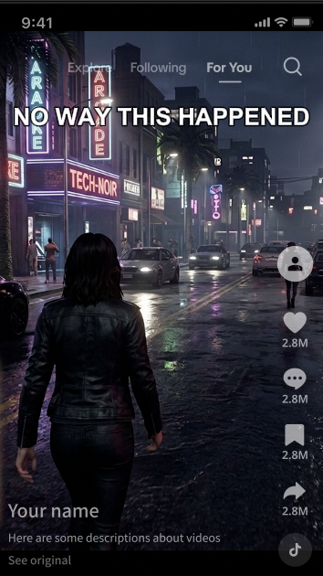 Vertical short: full-frame gameplay with a bold hook headline across the top.