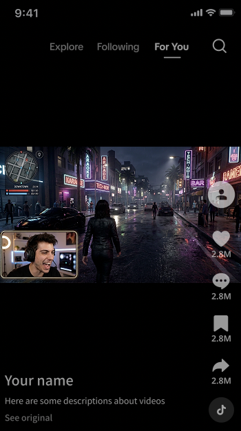 Vertical short: the original captured clip with minimal automated formatting.